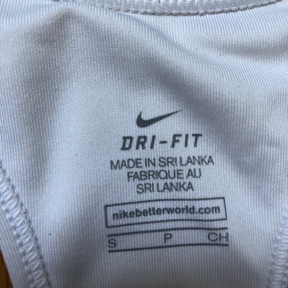 White Nike Sports Bra - Picture 3 of 4